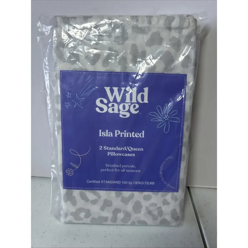 Wild Sage Isla Printed 2 Standard Queen Pillowcases 20